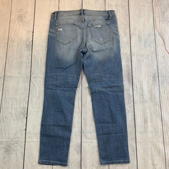 KanCan Jeans sz 31 Light Wash Straight Distressed Inseam 28.5" Stretch - Picture 7 of 13
